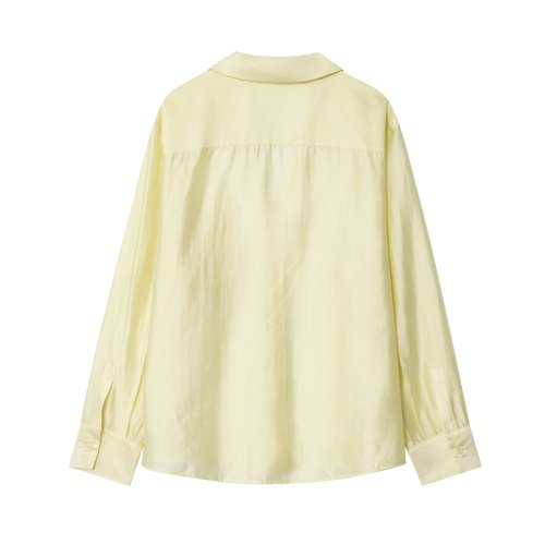 Embroidered Pocket Lapel Statement Shirt