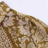 Ethereal Elegance satin Printed Shirt and Pants Set