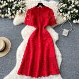 Exquisite Lace Floral Sheath Dress