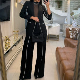 ihoov's Slim Fit Blazer & Trousers Set