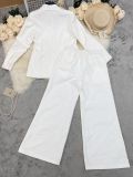 ihoov's Signature Tailored Blazer & Wide-Leg Pants Set