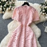Exquisite Lace Floral Sheath Dress