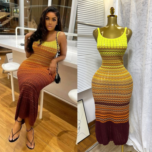 Dusk to Dawn Ombre Knit Dress