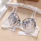 ihoov's Embroidered Floral Lingerie Set