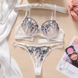 ihoov's Embroidered Floral Lingerie Set