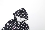 Sensual Dot Lettering Hoodie Set