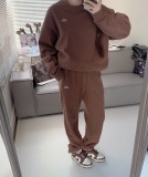 Oversized Fleece Lined Sweat Suit Set