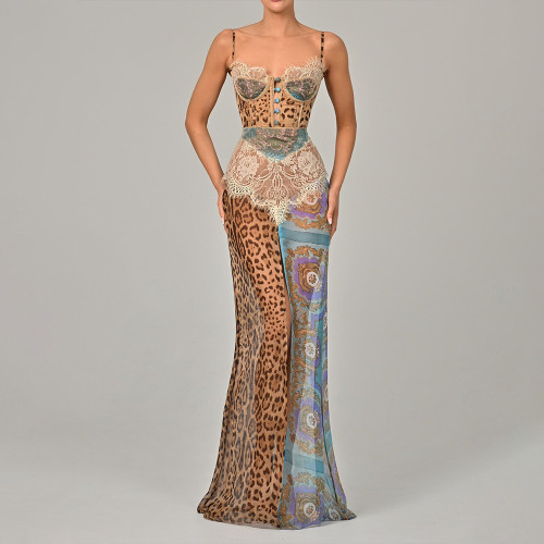 ihoov's Daring Cut-Out Lace Maxi Dress for the Fearless Femme