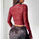 Fitted Lace Floral Corset Top