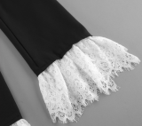 Autumn/Winter Black Wide-Lapel Women's Suit