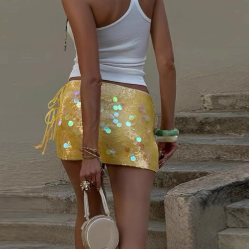 ihoov's Exclusive Sequined Bodycon Mini Skirt