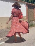 Flowy Back Design of Ethereal Bloom Bohemian Chic Maxi Dress by ihoov