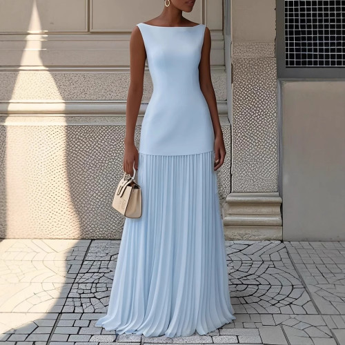 Elegant Ruffle Two-Piece Dress Set -