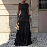 Elegant Ruffle Two-Piece Dress Set -