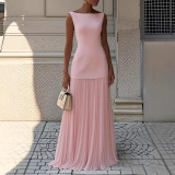 Elegant Ruffle Two-Piece Dress Set -