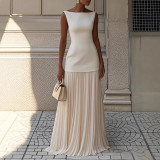 Elegant Ruffle Two-Piece Dress Set by ihoov - Model wearing a luxurious ruffled top and high-waisted skirt for a formal evening look
