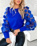 ihoov Autumn Long Sleeve Blouse with Ruffled Bell Sleeves