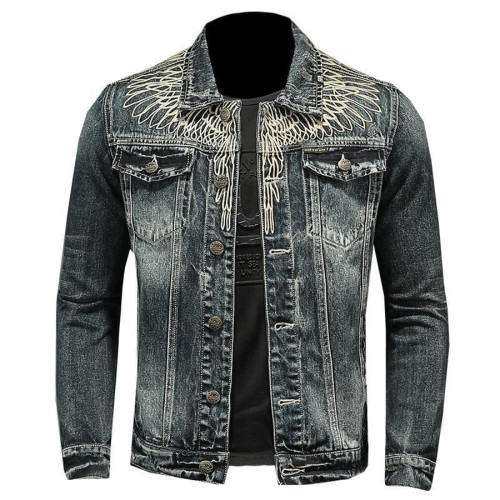 Vintage Inspired Motorcycle Denim Jacket