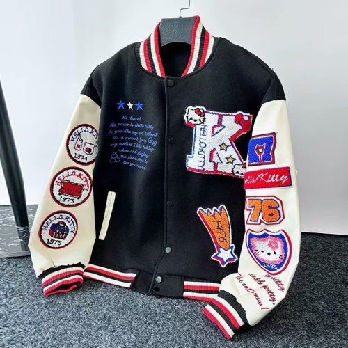 Motorcycles Varsity Coat Men Women Sport Uniforms Baseball Jacket