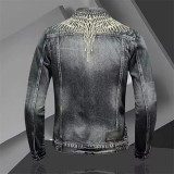 Vintage Inspired Motorcycle Denim Jacket
