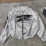 Unisex PU Leather Autumn/Winter Baseball Jacket