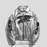 Unisex PU Leather Autumn/Winter Baseball Jacket