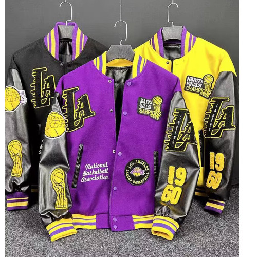 Cartoon Patchwork Baseball Jacket