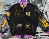 Cartoon Patchwork Baseball Jacket