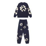 Exclusive Cottonwood Flower Embossed Hoodie & Sweatpants Set