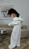 2025 Short Jacket & Wide Leg Pants 2-Piece Set for Women