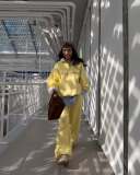 Autumn Half Zip Relaxed Fit Tracksuit for Women