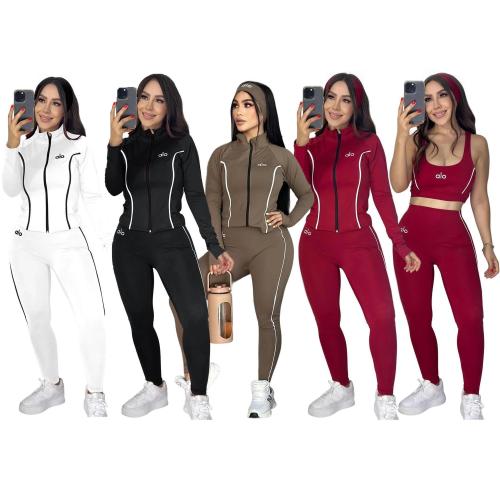 Unique Fitness Trio Bare Elegance High-Elastic Yoga Set (3pcs Set)