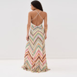 Hand-Embroidered Lace Mermaid Gown with Halter Neck