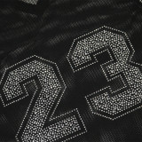 Long Mesh Sheer Round Neck Long T-Shirt