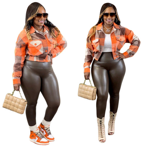 Autumn Winter Thick Collared Long Sleeve Casual Jacket