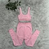 Sleeveless High-Waist Tummy Control Yoga Set with Lifting Effect