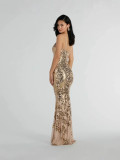 Women's Versatile Sequin Sexy Backless Spaghetti Strap Maxi Dress