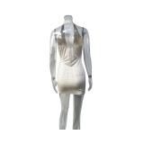 Halter Neck Backless Bodycon Dress