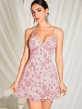 Sexy Backless Beaded Sequin Party Dress
