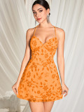 Sexy Backless Beaded Sequin Party Dress