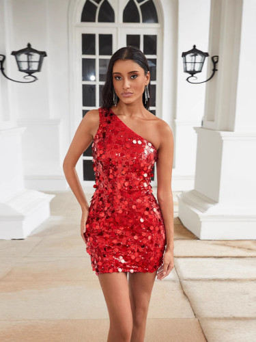 Glitter Reflective Sexy Two-Piece Party Set for Women