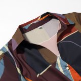 Floral Print Double Breasted Blouse