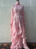 Fashion Ruffle Detail Slim Fit Contemporary Dress