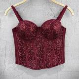 Sequin Bustier Tops