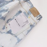 Men's Purple Slim Fit Ripped Denim Jeans