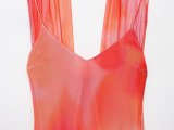 Mesh Print Long Scarf Dress