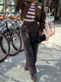 Fleece-Lined Embroidered Baseball Jacket