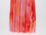 Mesh Print Long Scarf Dress