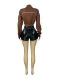 Fleece-Lined Embroidered Baseball Jacket