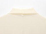 Light Scarf Lapel Blazer with Straight Leg Pants Set